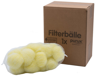 purux ® Filterbälle aus Sekundärrohstoffen Einzelpackung