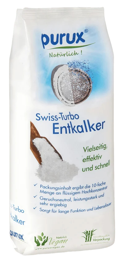 Entkalker Swiss Turbo, 1kg Entkalkungsmittel nachhaltig verpackt