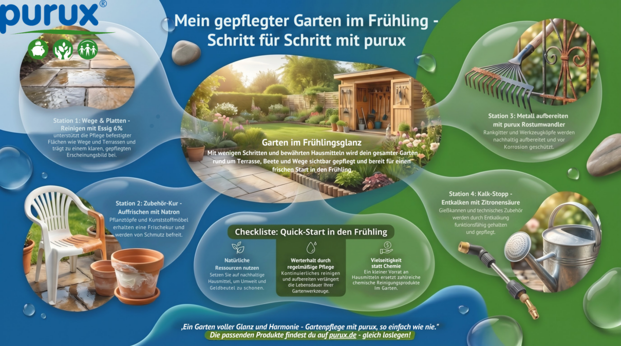 Garten fit für den Frühling mit Hausmitteln: So gelingt der Start