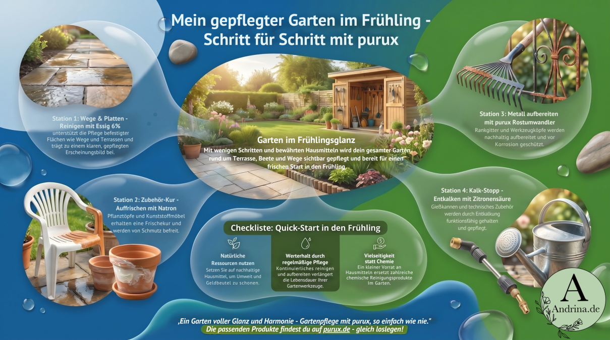 Garten fit für den Frühling mit einfachen Hausmitteln