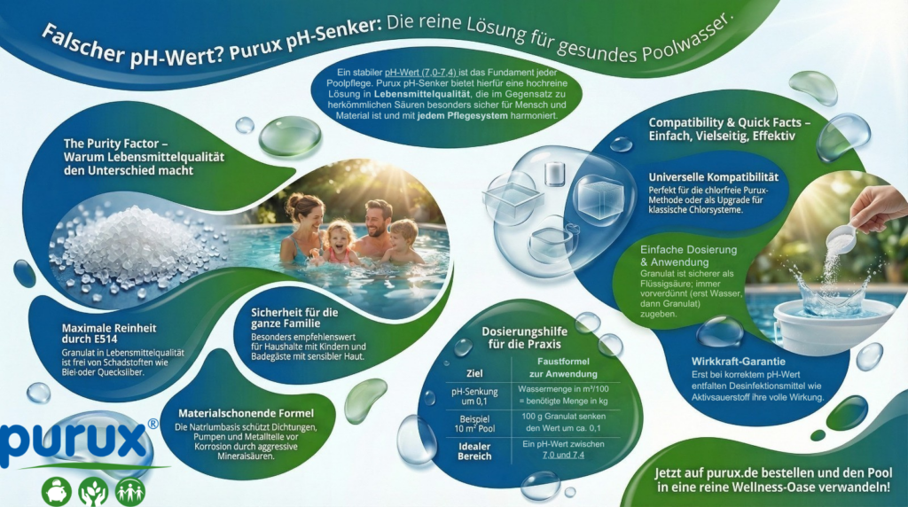 ph-senker im Pool